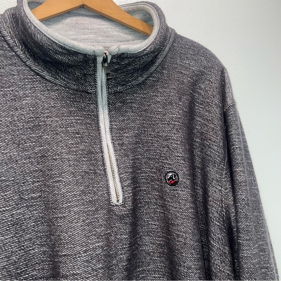 Southern Proper Quarter Zip Knit Pullover Heathered Gray Men's XL Elbow Pads - Picture 1 of 9